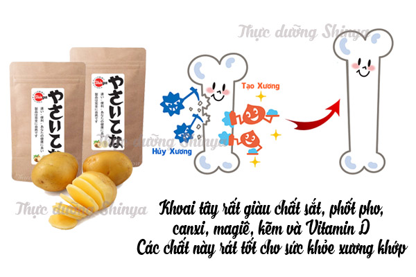 Bột khoai tây sấy lạnh nguyên chất Shinya