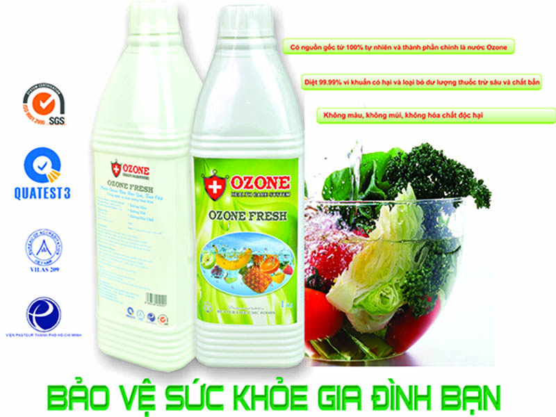 Nước rửa rau Ozone Fresh