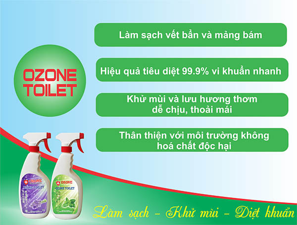 nước khử mùi diệt khuẩn ozone toilet