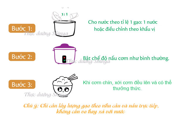 Hướng dẫn nấu gạo dinh dưỡng