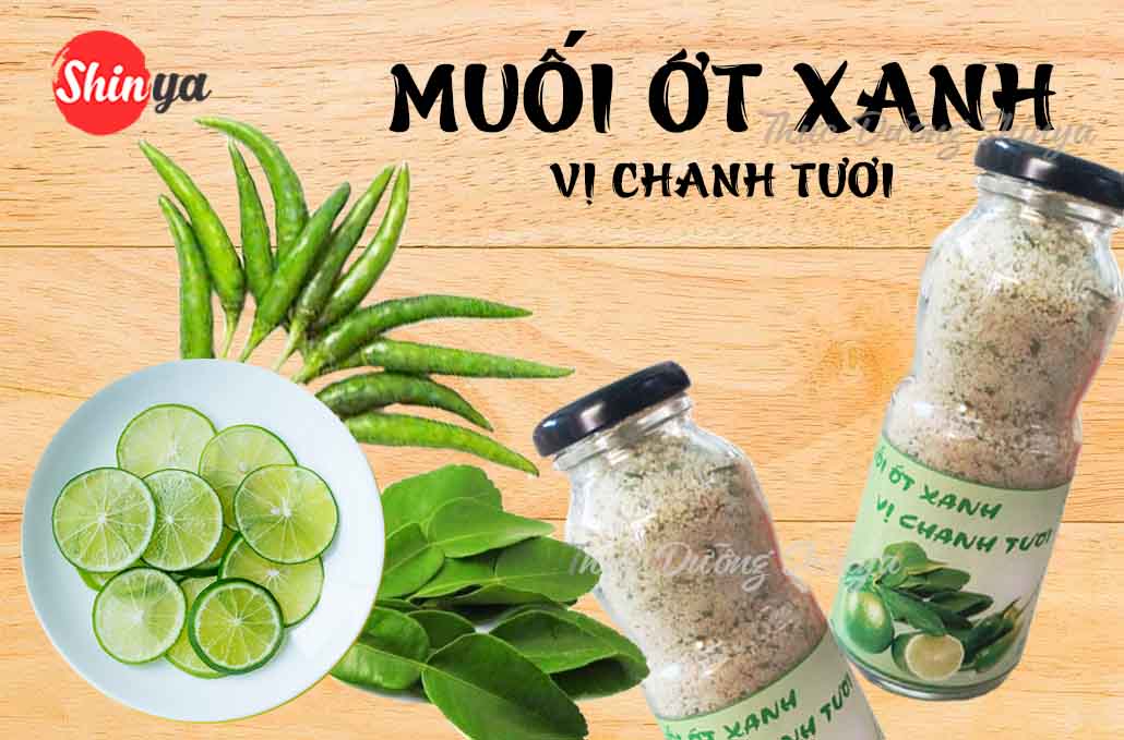 Combo muối tiêu muối ớt xanh vị chanh tươi